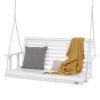 VEVOR Wooden Porch Swing 4.5 ft, Patio bench swing for Courtyard & Garden, Upgraded 880 lbs Strong Load Capacity, Heavy Duty Swing Chair Bench with Ha